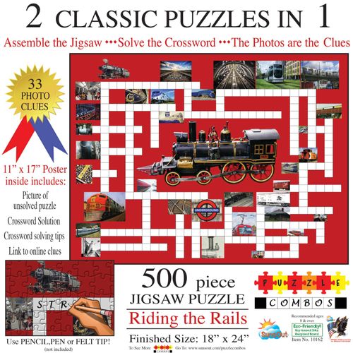 Irv Brechner - Puzzle Combo: Riding The Rails - 500 Pièces