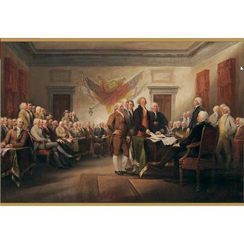 John Trumbull : La Déclaration D'indépendance, 4 Juillet 1776 - Puzzle 1000 Pièces