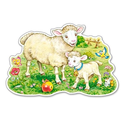 L'agneau Et Sa Maman - Puzzle 12 Pièces