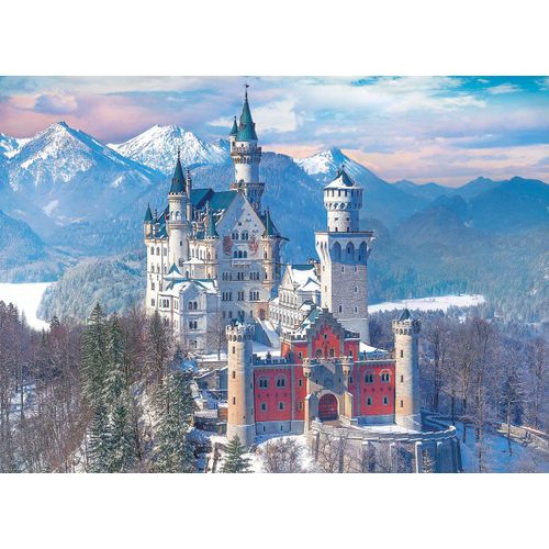 Neuschwanstein En Hiver, Allemagne - Puzzle 1000 Pièces