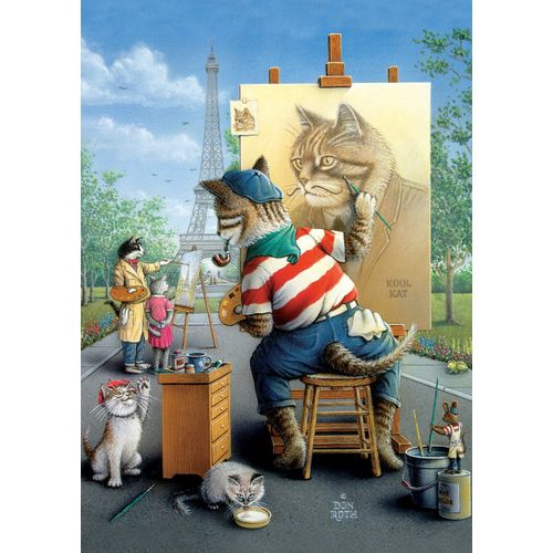 Painter Cat - Puzzle 500 Pièces