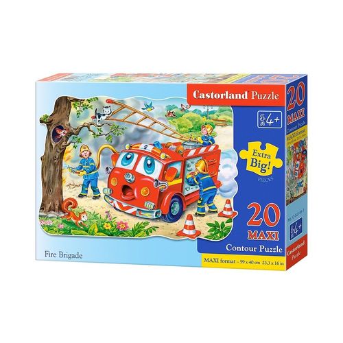 Pièces Maxi - Brigade Des Pompiers - Puzzle 20 Pièces