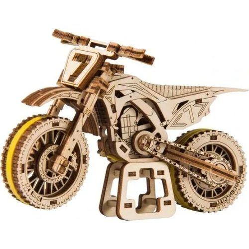 Puzzle 3d En Bois - Motocross - 88 Pièces