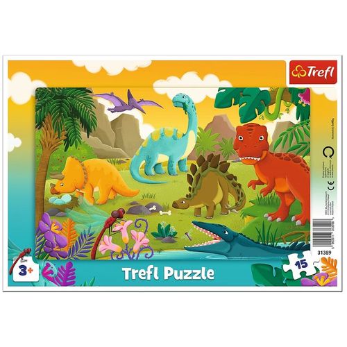 Puzzle Cadre - Dinosaures - 15 Pièces