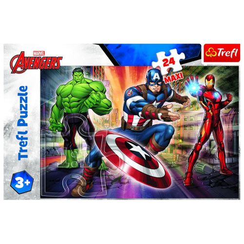 Puzzle Pièces Xxl - Disney Marvel The Avengers - 24 Pièces