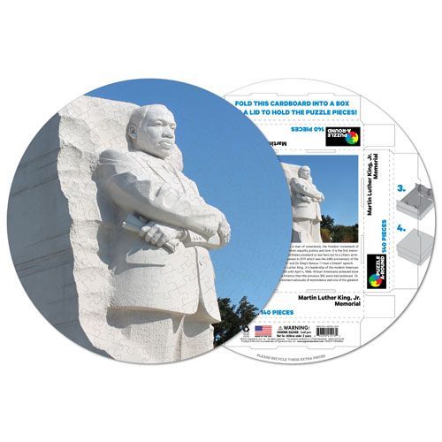 Puzzle Rond Déjà Assemblé - Mémorial Martin Luther King - 140 Pièces