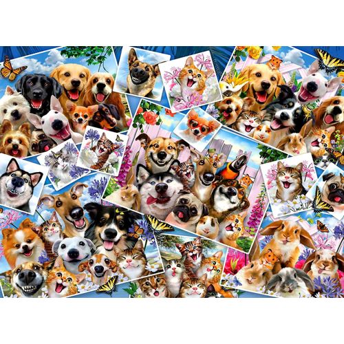 Selfie Pet Collage - Puzzle 2000 Pièces