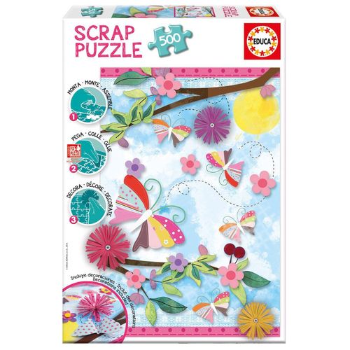 Scrap Puzzle - Garden Art - 500 Pièces