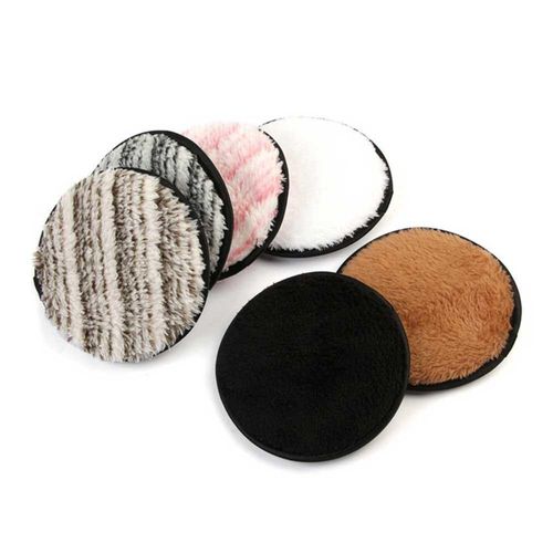 6 Pièces/Ensemble Magique Paresseux Démaquillant Bouffée Douce Microfibre Serviette Serviettes En Tissu Nettoyage Du Visage Réutilisable Lingettes Tampons Dissolvant Naturel 