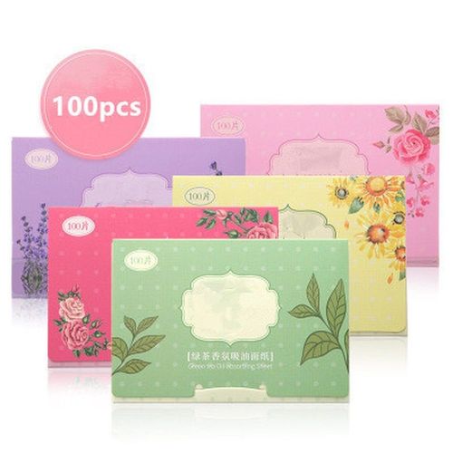 100 Pièces Huile Pour Le Visage Buvardage Papiers Feuilles Absorbant L'huile Visage Nettoyant Acné Traitement Nettoyage En Profondeur Huile Contrôle Outil Visage Maquillage 