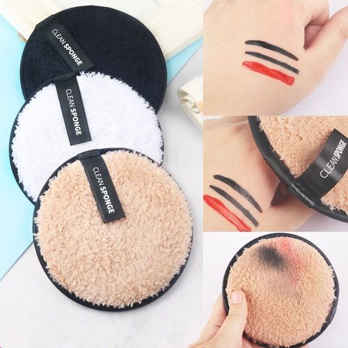 1pc Magique Démaquillant Bouffée Microfibre Chiffon Tampons Démaquillant Serviette Paresseux Visage Nettoyage Maquillage Pour Les Femmes Favorise La Santé 
