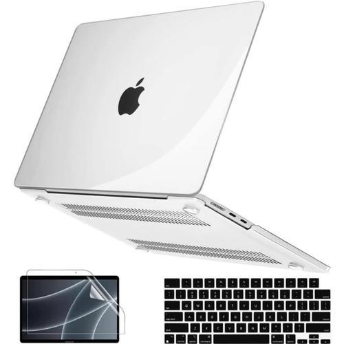 Coque 360° + Protecteur DÉcran Et De Clavier Pour Macbook Air 13.6"" M2 2022 A2681 Transparent