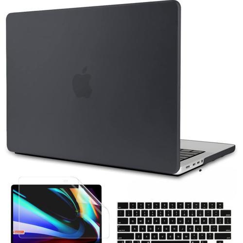 Coque 360° + Protecteur DÉcran Et De Clavier Pour Macbook Air 13"" A2179 2020 Noir