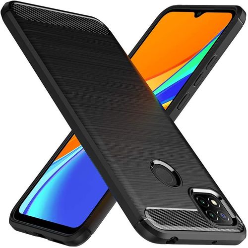Xiaomi Redmi 9c Housse Etui Coque De Protection Fibre De Carbone [Noir]
