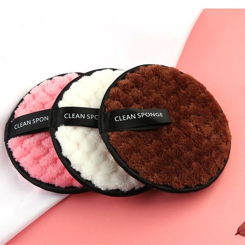 Coussinets En Tissu Microfibre Pour Le Visage Serviette Éponge Éponge Démaquillante En Coton Réutilisable À Double Couche Pour Nettoyage Facial Et Nail Art 1 Pièce 