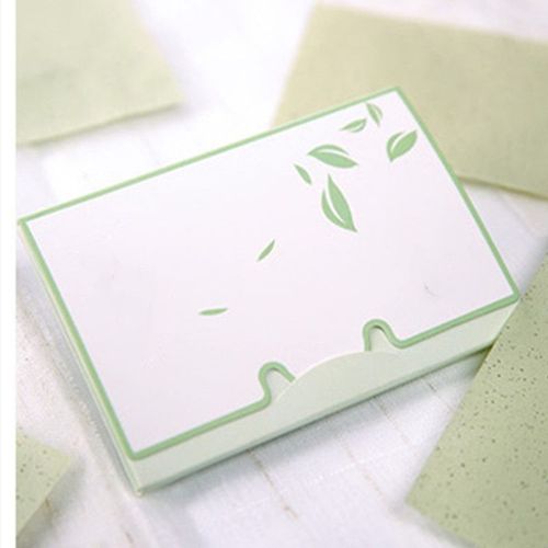 Papiers Peints Pour Le Visage Odeur De Thé Vert Maquillage Huile De Nettoyage Absorbant Les Paillettes 100 Pièces/Paquet 