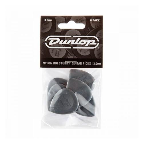 Dunlop 445p30 - Pack 6 Médiators Big Stubby 3,00mm