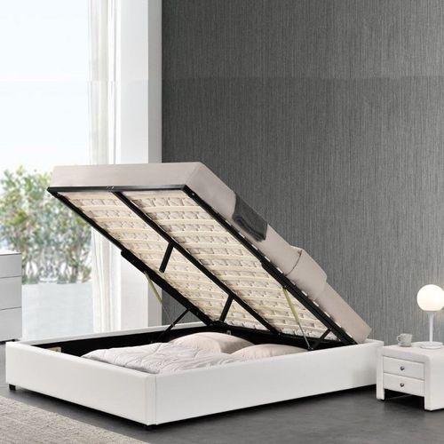 Sommier Coffre De Rangement Room - Blanc - 140x190