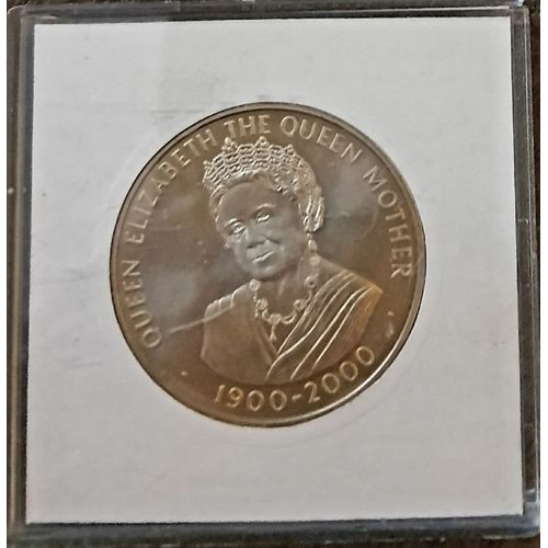 Piece Commémorative 50 Pence Queen Elizabeth 2 The Queen Mother Ascension Island