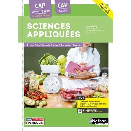 Sciences Appliquées Cap Cuisine Cap Commercialisation Et Services En Hôtel-Café-Restaurant