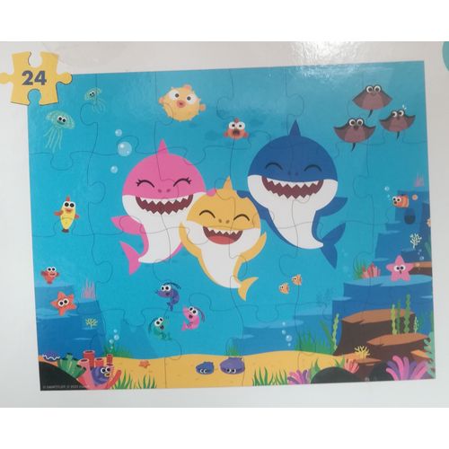 Puzzle Géant - Puzzle De Sol - Baby Shark - 24 Pièces