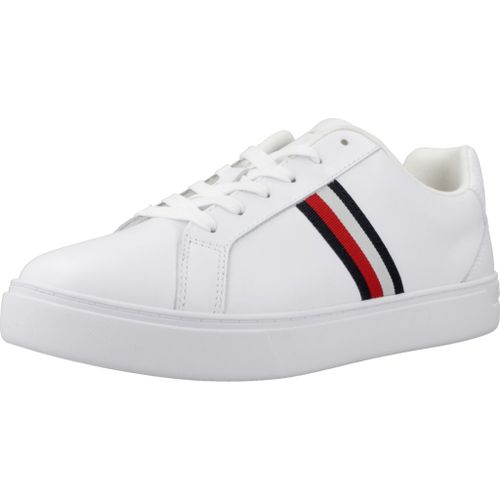 Tommy Hilfiger Essential Court Sneaker Strips Baskets Mode Blanc