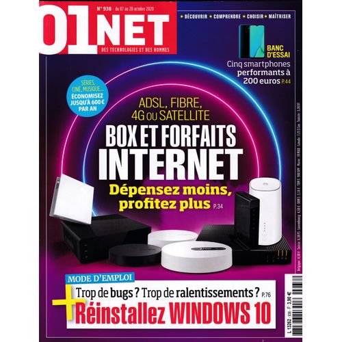 01net N°938 - Box Et Forfaits Internet - Dépensez Moins, Profitez Plus.
