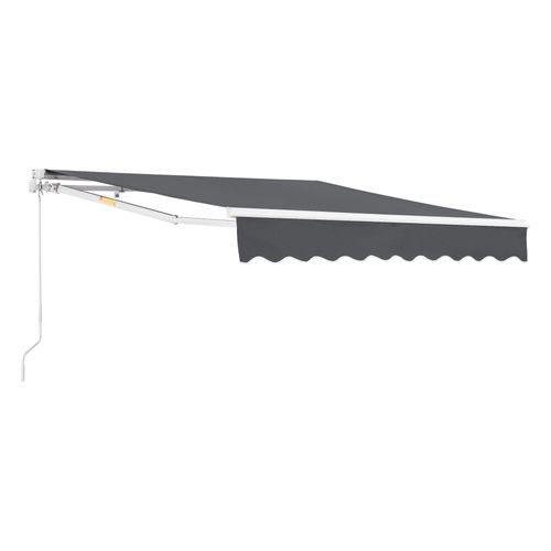 Store Banne Avec Manivelle 250 X 200 Cm Gris Foncé Helloshop26 03_0008300