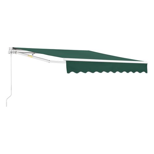 Store Banne Avec Manivelle 300 X 250 Cm Vert Foncé Helloshop26 03_0008307