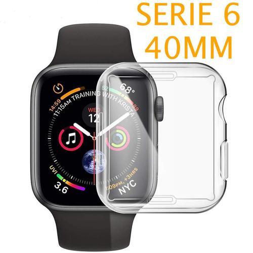 Protection Écran Totale En Silicone Pour Apple Watch Série 6 40mm