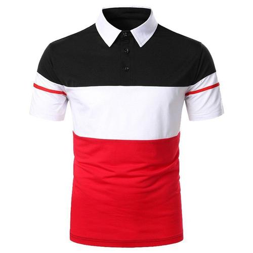 Polo Hommes Sports Manche Courte Casual Fit Grande Vêtements Masculin