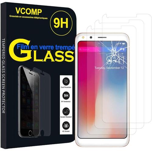 Verre Trempé Pour Doogee X53 5.3"", [Lot De 3] Film Protection Écran Anti Cassé, Anti Rayures, Sans Bulles, Ultra Résistant Couleur Transparent