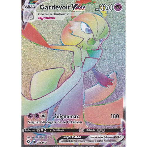 Carte Pokemon Gardevoir Vmax - 079/073 - Secrète Rare Rainbow - Soleil Et Lune 3,5 La Voie Du Maitre