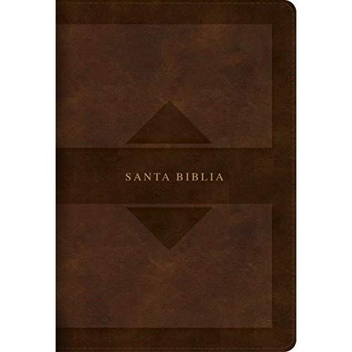 Rvr 1960 Biblia Letra Grande Tamaño Manual Edición Tierra Santa, Café Símil Piel Mass Market
