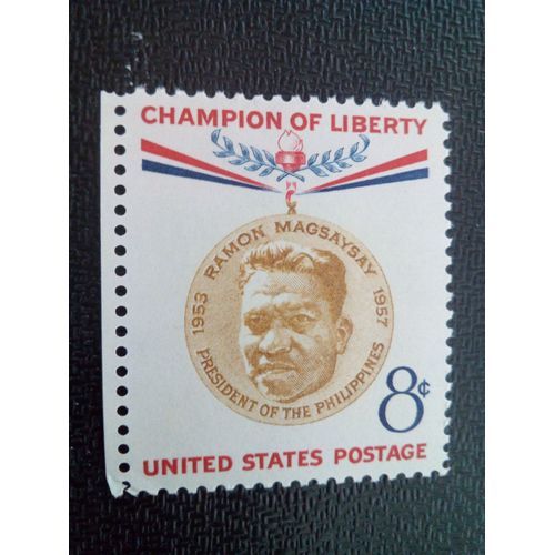 Timbre Etats-Unis Yt 634 Ramon Magsaysay 1957 ( 091004 )