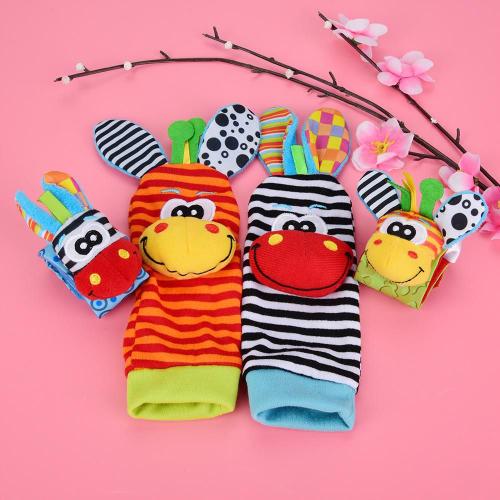 Hochet Pour Bébés Animaux Chaussettes Et Bracelets Bébé Son Jouet Hochet-Girafe Et Ane A