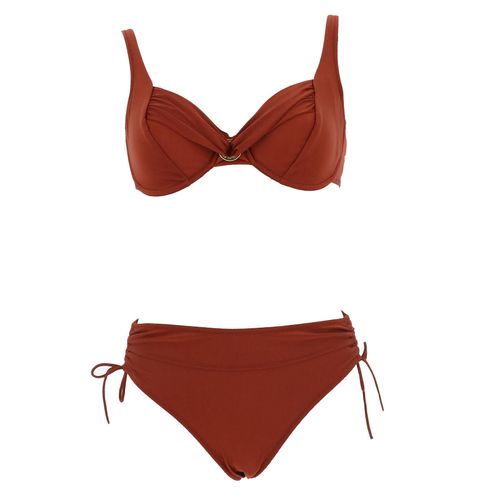 Maillot De Bain 2 Pièces Grain De Sable Kelly+Zigzag Nuts 2p Marron