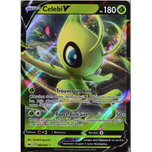 Carte Pokémon 1/202 Celebi V Série Eb01 - Epée Et Bouclier 1 Neuf Fr