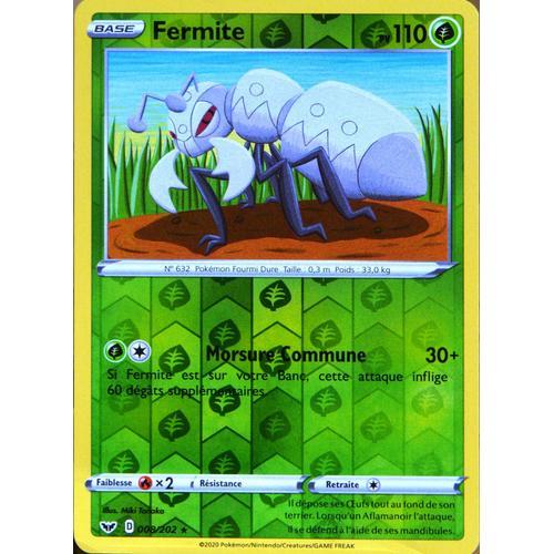 Carte Pokémon 8/202 Fermite - Reverse Série Eb01 - Epée Et Bouclier 1 Neuf Fr