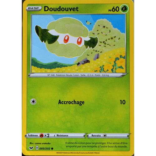 Carte Pokémon 5/202 Doudouvet 60 Pv Série Eb01 - Epée Et Bouclier 1 Neuf Fr