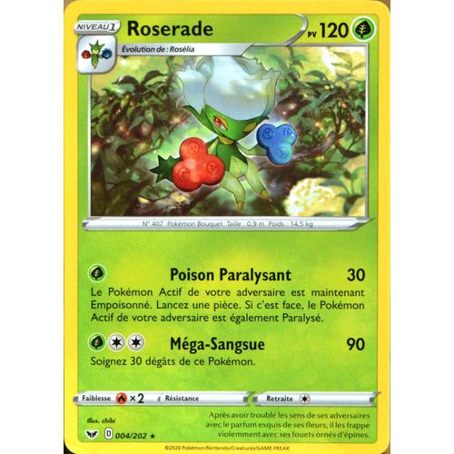 Carte Pokémon 4/202 Roserade Eb01 - Epée Et Bouclier 1 Neuf Fr