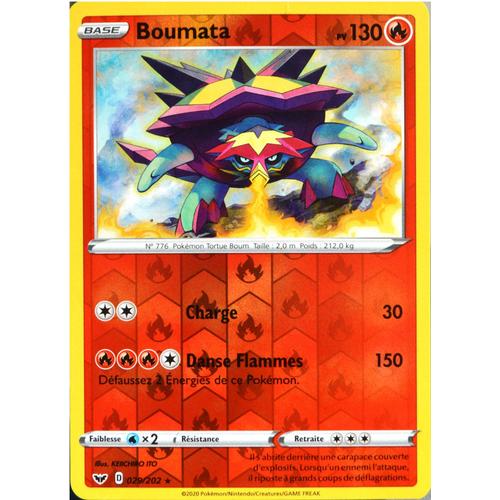 Carte Pokémon 29/202 Boumata - Reverse Série Eb01 - Epée Et Bouclier 1 Neuf Fr