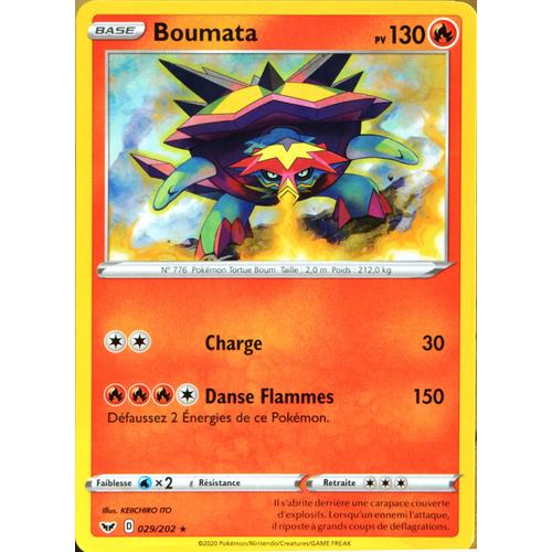 Carte Pokémon 29/202 Boumata Série Eb01 - Epée Et Bouclier 1 Neuf Fr