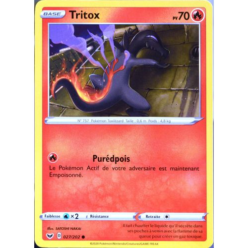 Carte Pokémon 27/202 Tritox 70 Pv Série Eb01 - Epée Et Bouclier 1 Neuf Fr