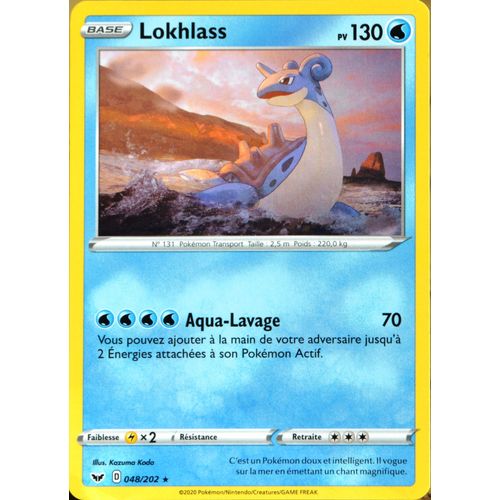 Carte Pokémon 48/202 Lokhlass Série Eb01 - Epée Et Bouclier 1 Neuf Fr