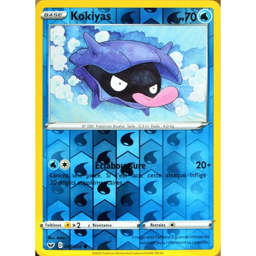 Carte Pokémon 40/202 Kokiyas - Reverse Eb01 - Epée Et Bouclier 1 Neuf Fr