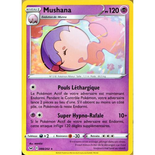 Carte Pokémon 88/202 Mushana Eb01 - Epée Et Bouclier 1 Neuf Fr