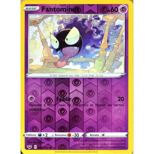 Carte Pokémon 83/202 Fantominus - Reverse Série Eb01 - Epée Et Bouclier 1 Neuf Fr