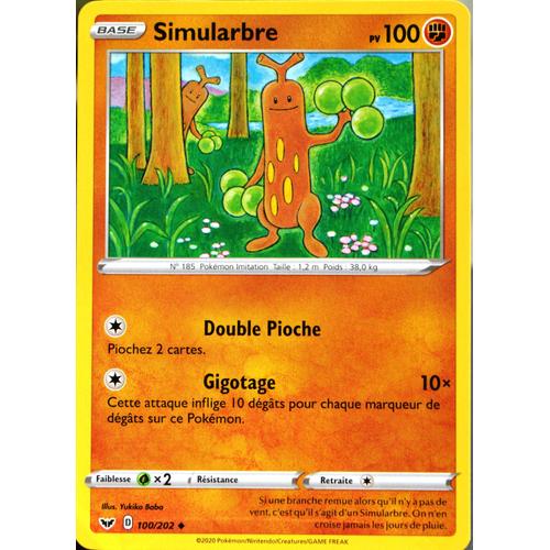 Carte Pokémon 100/202 Simularbre 100 Pv Eb01 - Epée Et Bouclier 1 Neuf Fr