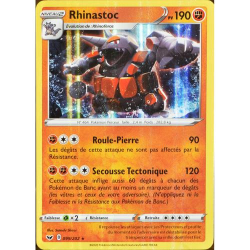 Carte Pokémon 99/202 Rhinastoc Eb01 - Epée Et Bouclier 1 Neuf Fr